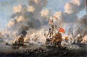 The burning of the English fleet off Chatham